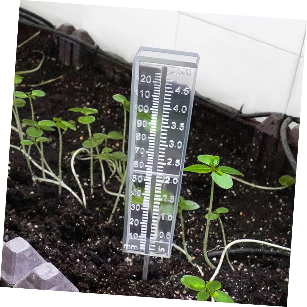 Precision Rain Gauge 6 Pcs Outdoor Rain Gauges for Garden Snail Stake Rain Gauge Rainfall Gauge Yard Rain Gauge Gauge Replacement Tube