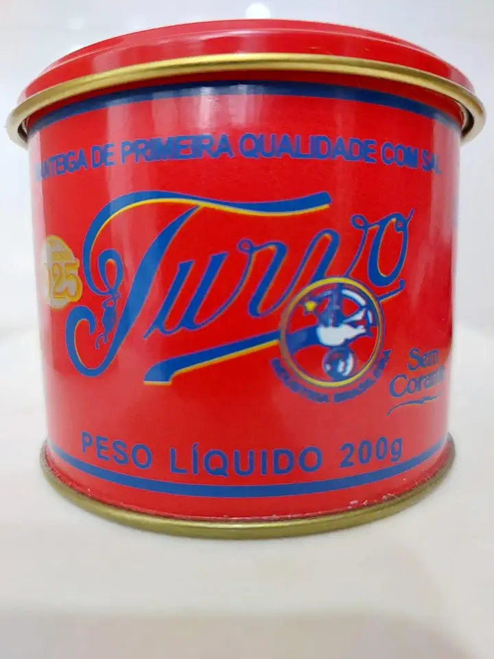 MANTEIGA EM LATA TURVO COM SAL SEM CONSERVANTES E CORANTES - MANTEIGA ARTESANAL 200 G