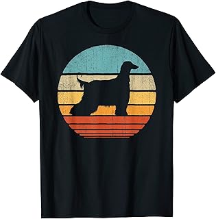 Afghan Hound Retro Vintage 60s 70s Men Women Gifts Dog Lover T-Shirt
