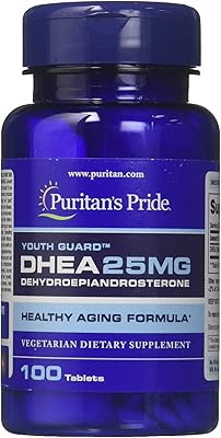 Puritans Pride DHEA 25 mg Tablets, 100 Count