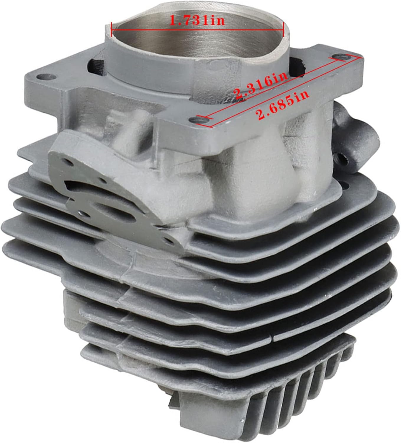 11410201200 44.7MM Cylinder Piston Kit Replacement for MS261 Chainsaw with Bearing Spark Plug Gasket