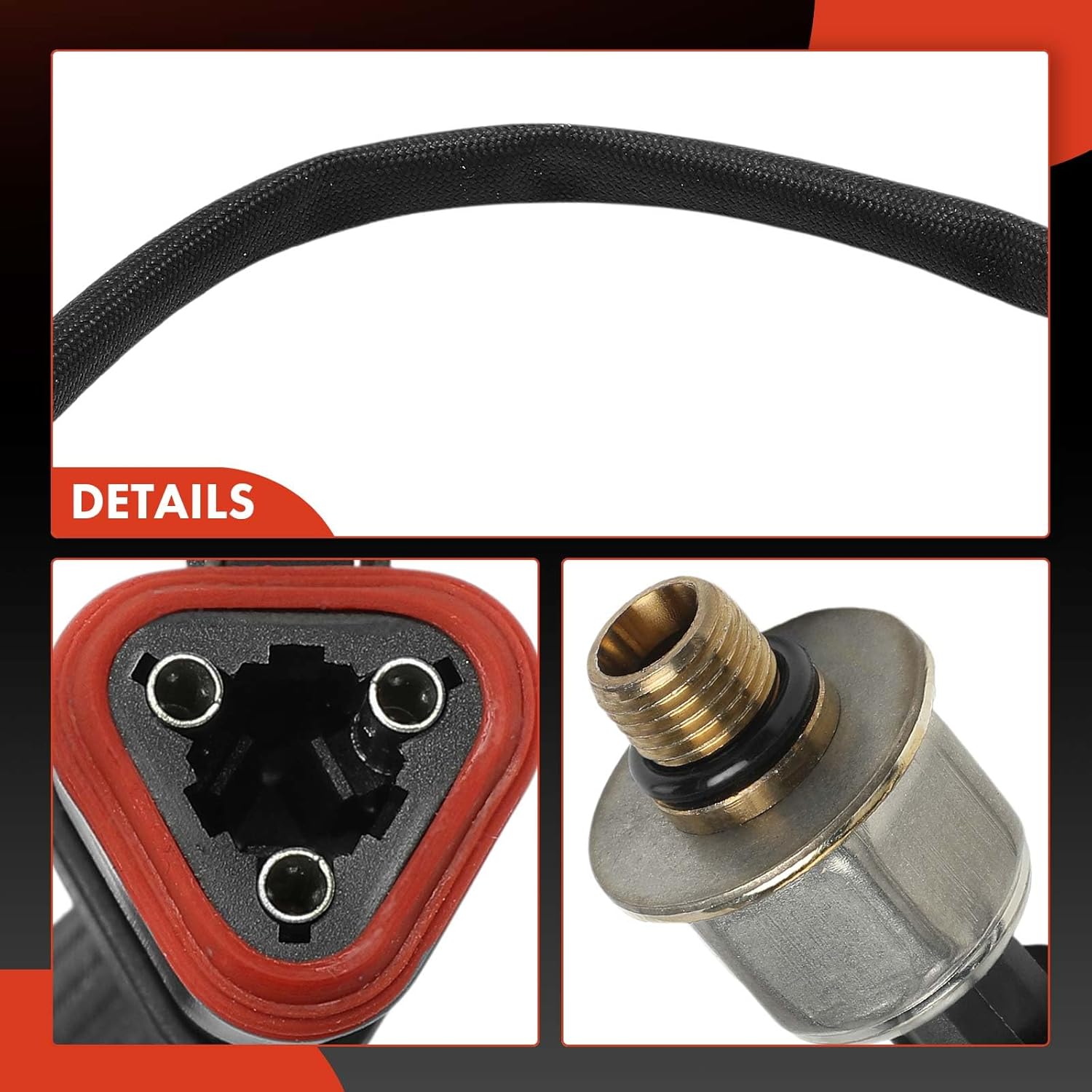 A-Premium Engine Oil Pressure Sensor [3 Pins] Compatible with Freightliner Argosy & International Harvester 9200i SBA & Kenworth T800 & Peterbilt 379 & Sterling Truck AT9500 & Western Star 4900EX