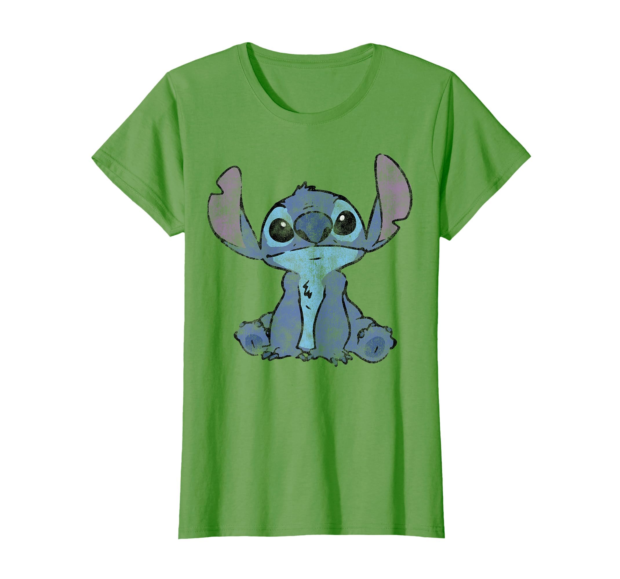 Disney Lilo &amp; Stitch Distressed Stitch Portrait T-Shirt