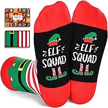 Zmart Christmas Gifts Ideas for Kids - Elf Socks for Boys Girls, Christmas Stocking Stuffers
