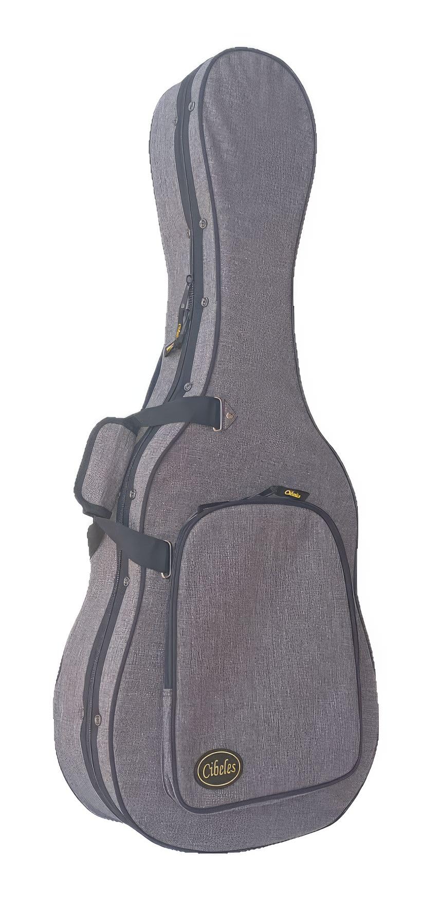 cibeles Estuche Guitarra Clásica Superior, Foam, (Gris Claro)