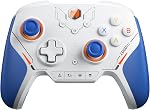 BLITZ Wireless Controller with 16 Mechanical Buttons, 4 Remappable Buttons, NFC, 6-Axis Gyroscope, One-Button Wake Up, Turbo/Remap/Macro, Zero Deadzone Joystick, RGB Charging Stand, Bluetooth & Wired, Compatible with Switch/Windows/Android/iOS