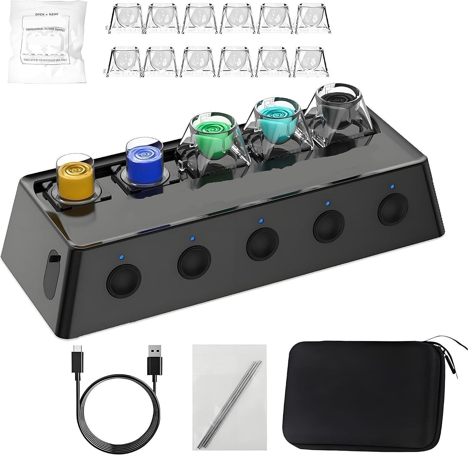 Miscelatore Vortex magnetico con 12 bicchieri