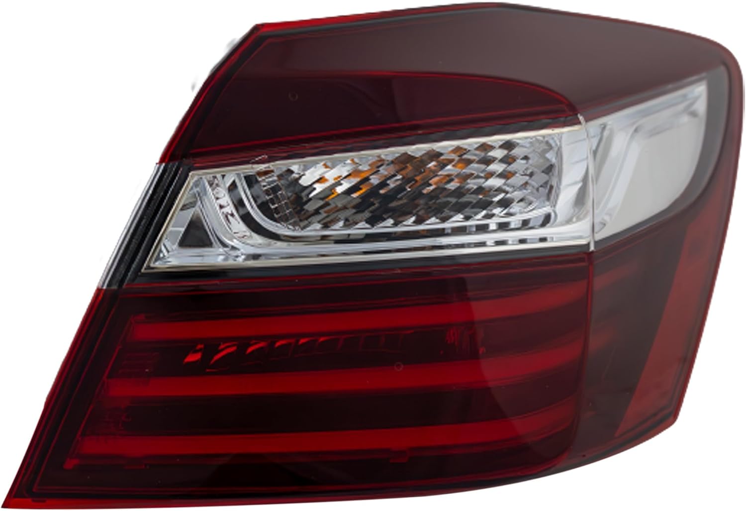 Go-Parts - Tail Light Assembly for Honda Accord 2016-2017 Right (Passenger), Outer, Sedan, Halogen, Excluding Hybrid Model, Replacement
