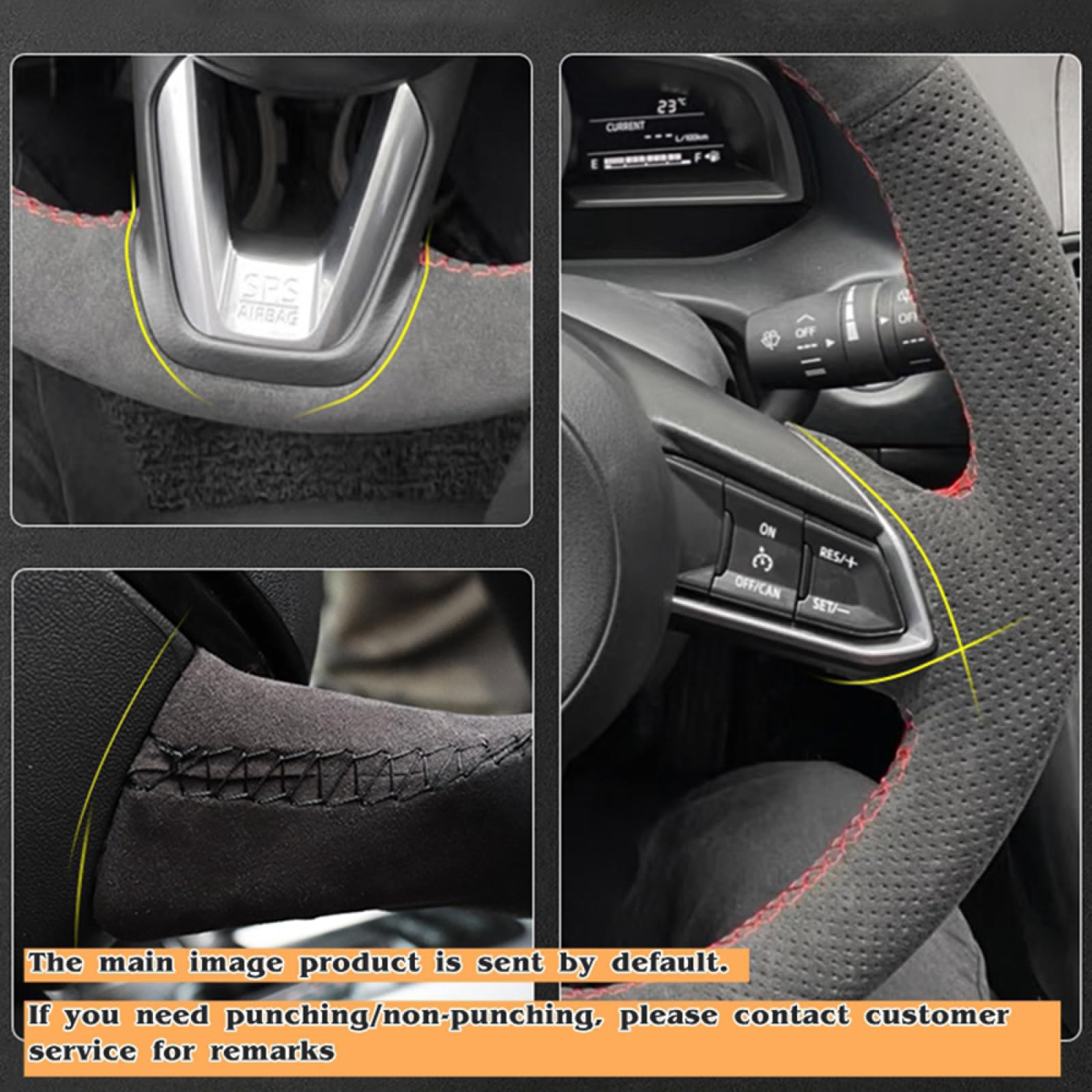 Housse De Volant Inférieur Sport Pour Mercedes Classe A/C/E 2019+ - En Plastique ABS, Facile à Installer