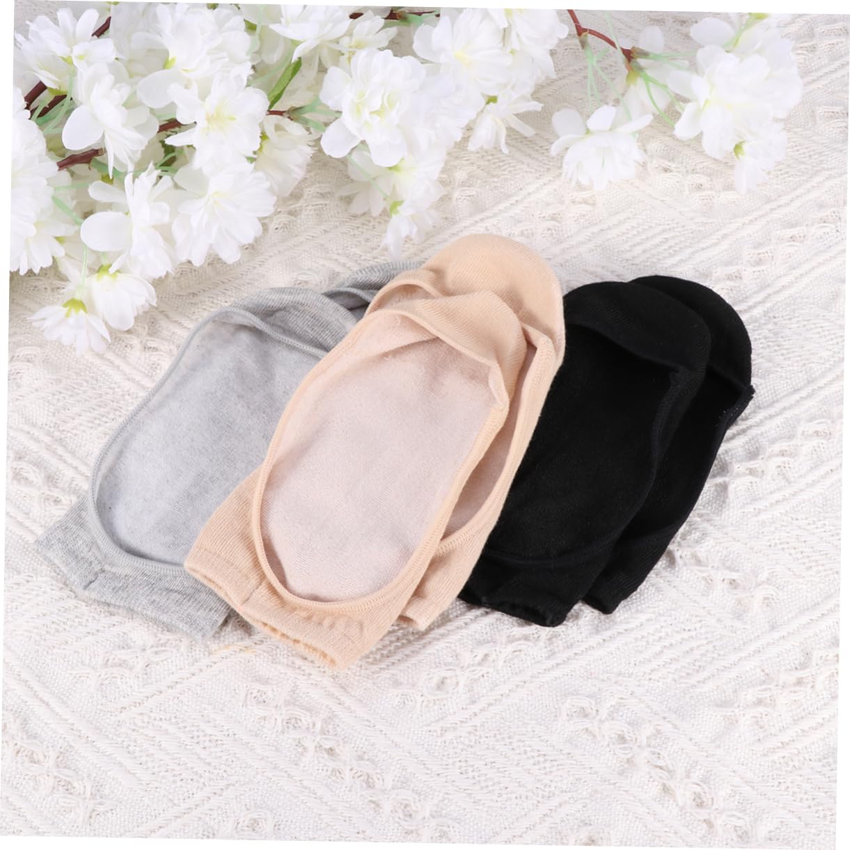 SHERCHPRY 18pares Calcetines Invisibles Antideslizantes De y Paquete Gris Negro Perfectos Para Verano y