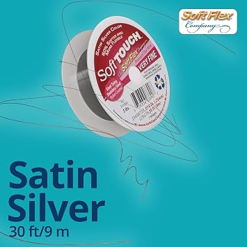Soft Flex Kink Resistant Bead Wire - Extra Fine Point 0.10 Diameter - Jewelry Making Bead Wire - 30 Feet