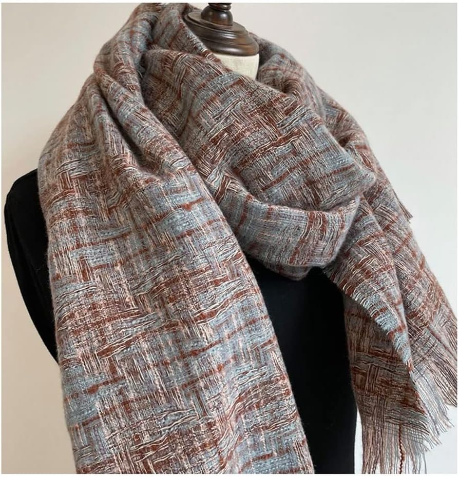 [PIPONS] ストールマフラー レディース秋冬 柔らかいポリエステルの綿のスカーフ快適で暖かい織りのスカーフファッションスカーフ