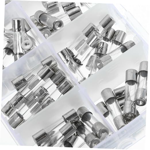 Kit de 100 fusibles tubulares rápidos de 20 mm, 0,5 A a 15 A para automóvil, RV, camión y motocicleta miniatura 4