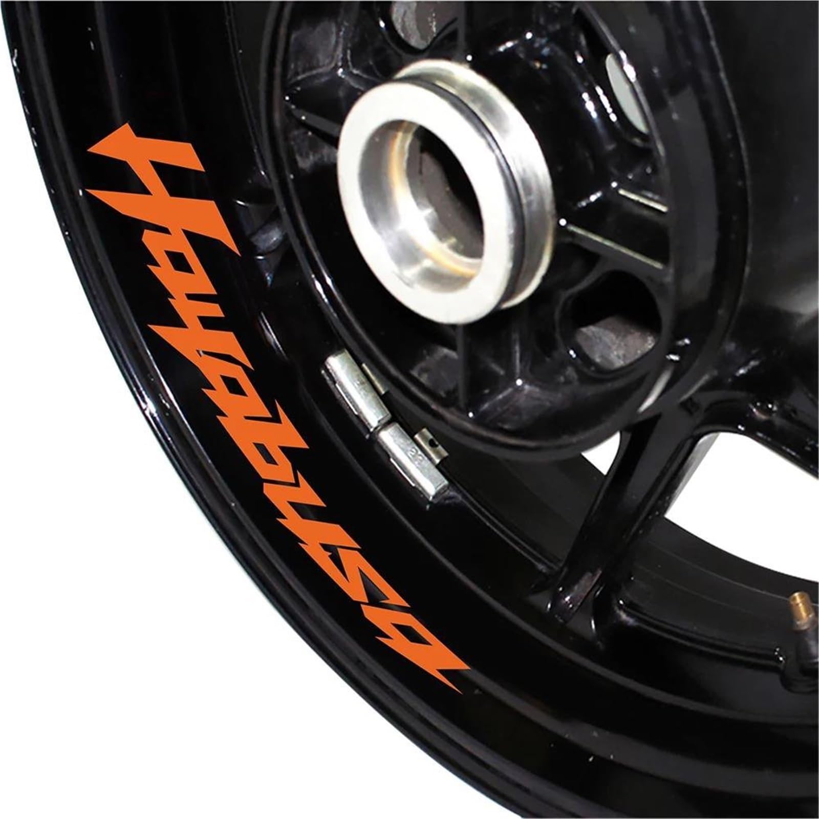Motorcycle Wheel Sticker Rim Stripes Reflective Waterproof Decals for Suzuki for Hayabusa Motorbike(Color1)