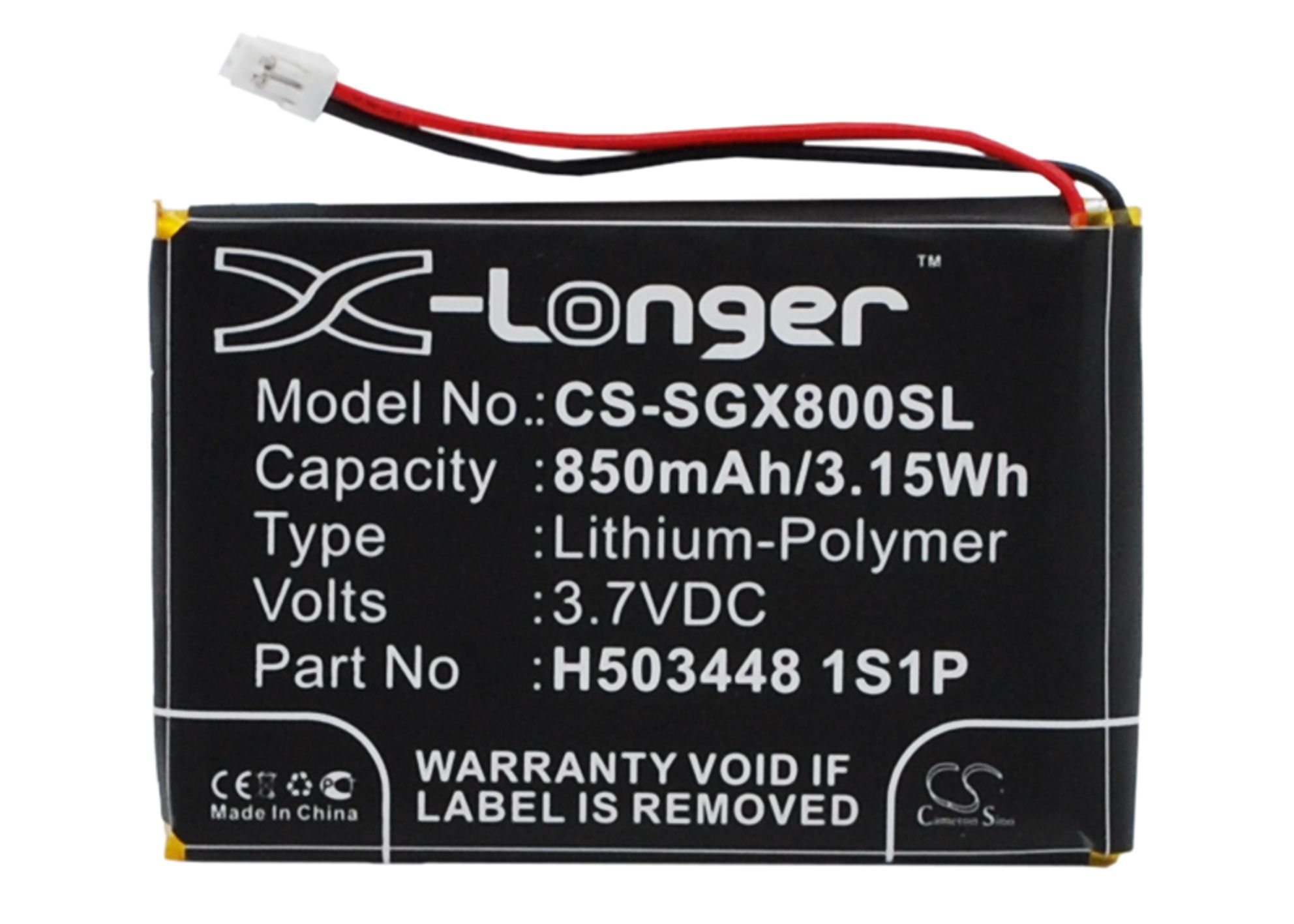 Extra Longer Capacity Replacement Battery for SKYGOLF SkyCaddie Aire, SkyCaddie Aire 2, SkyCaddie Aire II, X8F-picture-19