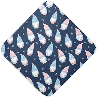 Christmas Gnomes Hooded Baby Towel Cotton 4-Layer Muslin Soft Absorbent Bath Towel for Newborn, Infant, Toddler - Ideal for Baby Shower Registry | 0-6 Years