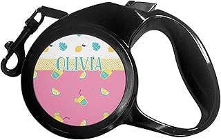 Personalized Summer Lemonade Retractable Dog Leash - Medium
