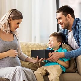 Black Gift Box 12 x 6 x 4 with Magnetic Closure Lid Gifts Boxe for Presents,Bridesmaid Gifts Boxes,Cute Box,Birthday Gift Boxe,Luxury for Gifts Packaging, Magnetic Gift Boxes for Wrapping Gifts (Black)