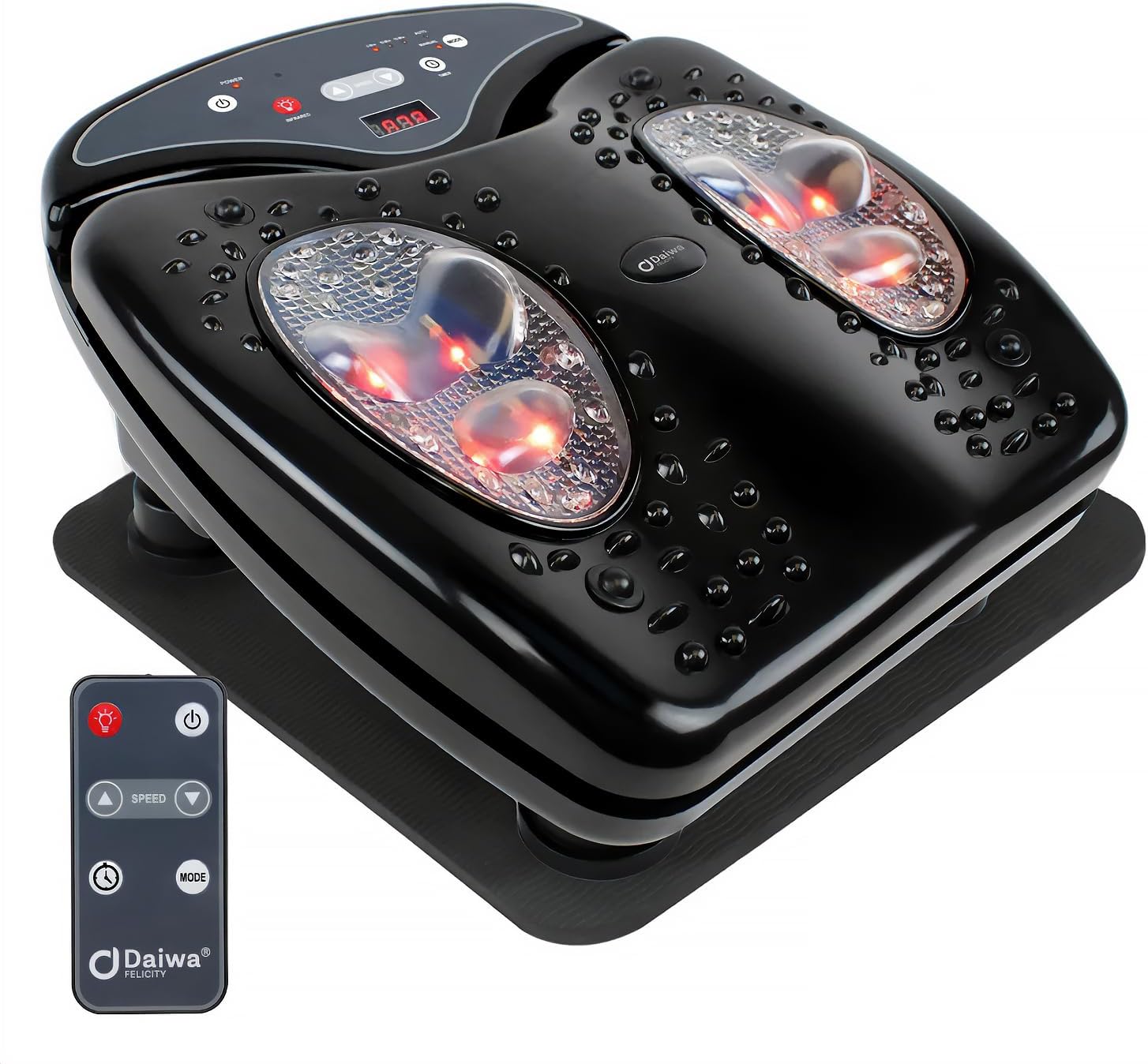 Foot Vibe Pro Massager - Vibrating Electric Shiatsu Foot Massagers for Plantar Fasciitis Pain Relief Circulation Neuropathy - Calf Leg Feet Massage