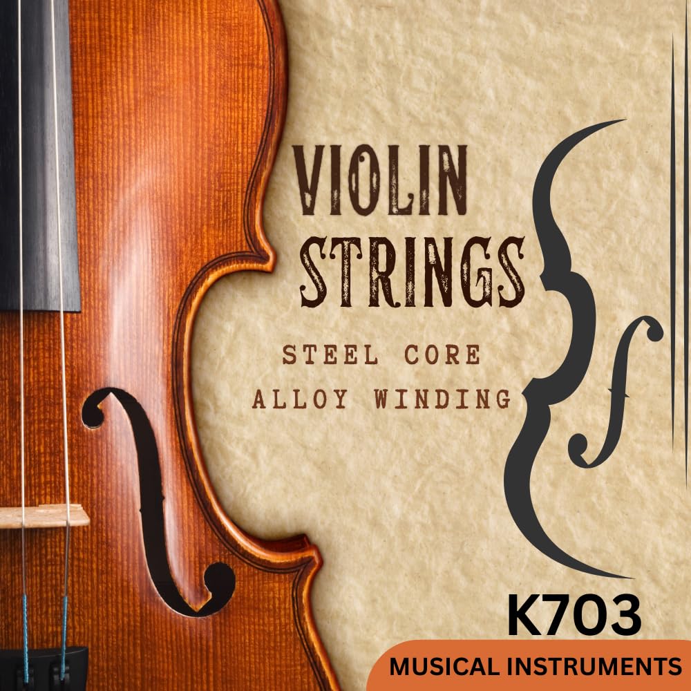 DEVICE OF URBAN INFOTECH Violin Strings 4/4 Violin Strings full Set (G D A E) 4 Fiddle Classic Silver String Steel Core with Nickel-Plated Ball Head Replacement Strings for Violin - Image 7 thumbnail