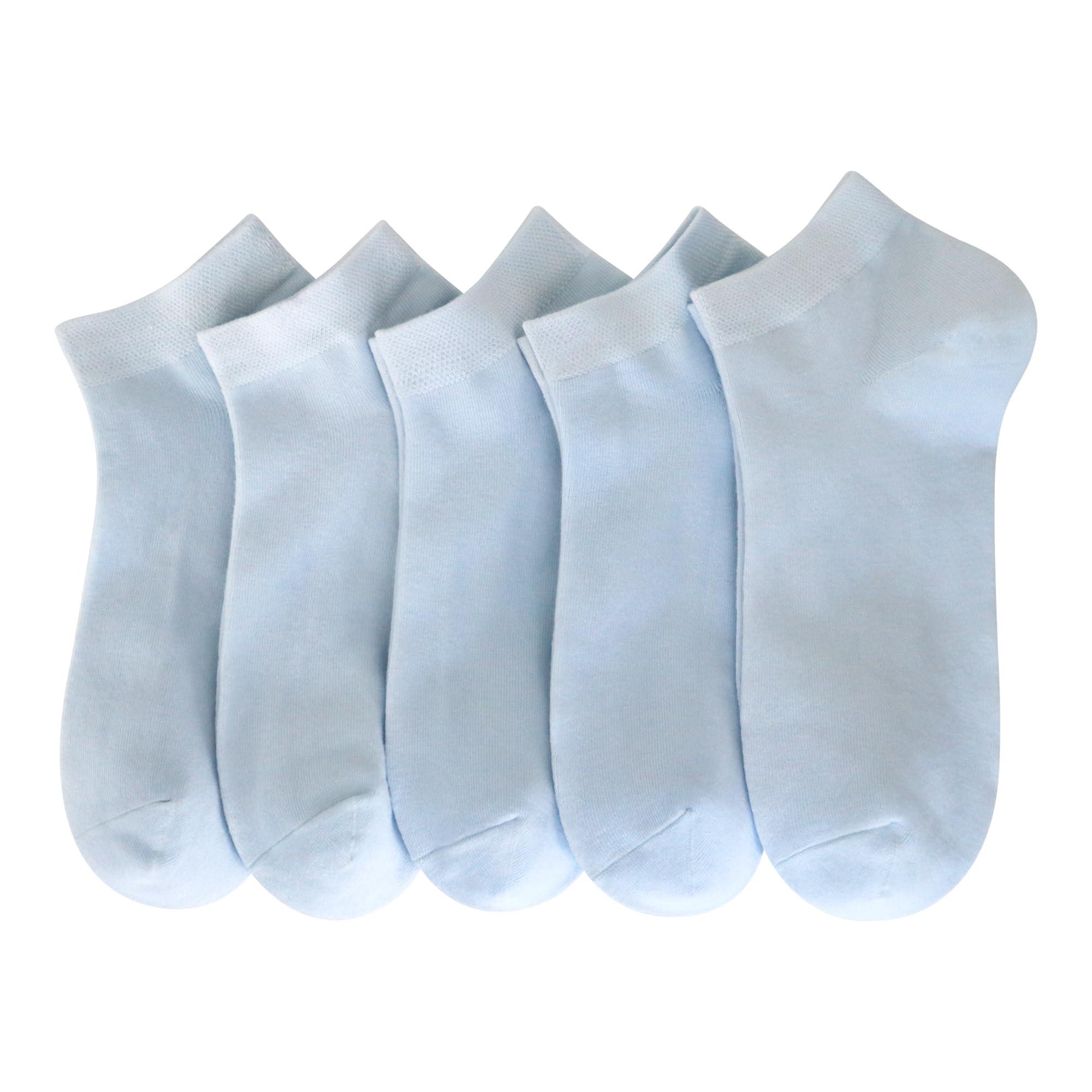SERISIMPLE Women Viscose Bamboo Ankle Socks Low Cut Thin Sock Lightweight Pastal Color Soft Sock 5 Pairs