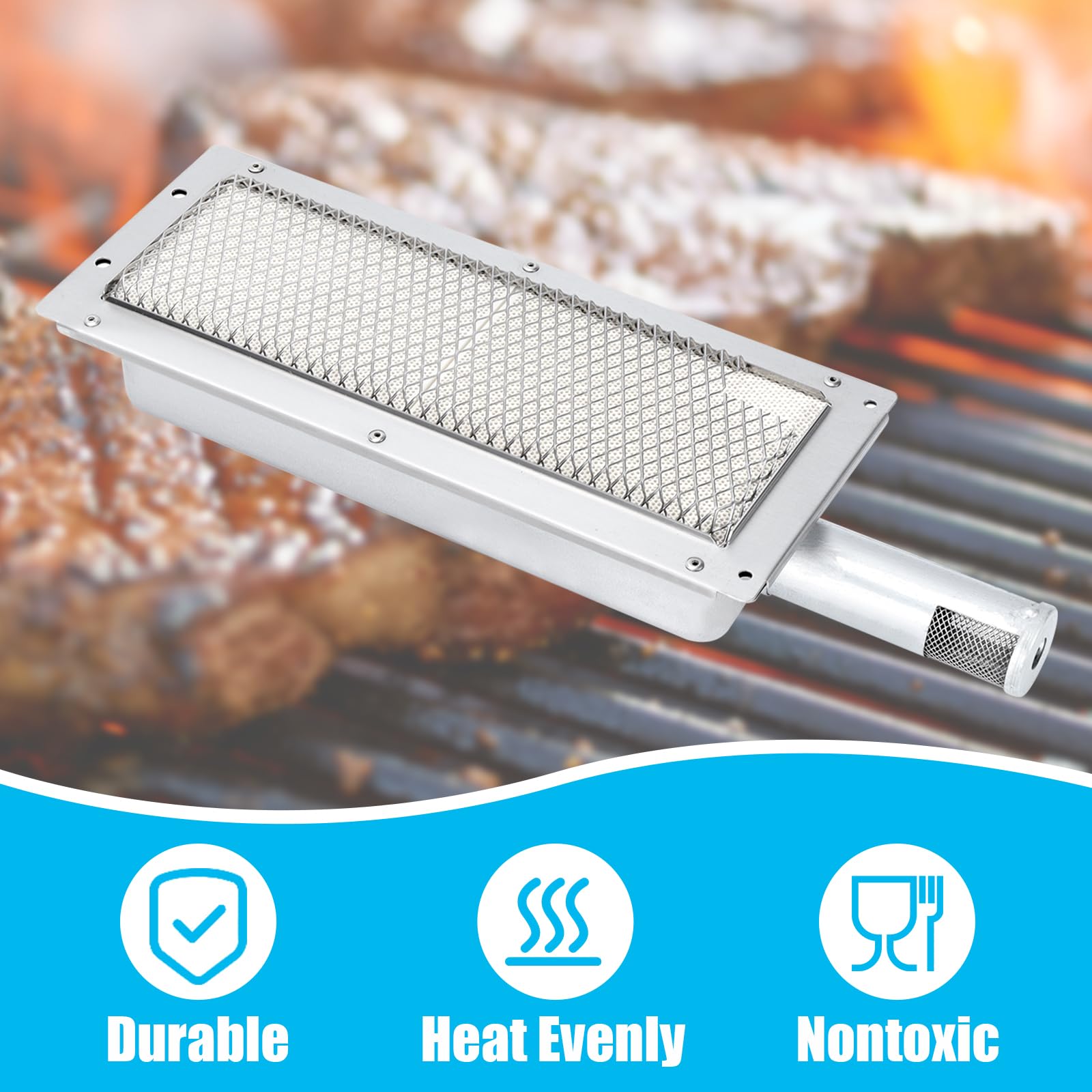 Infrarot-Keramikbrenner Ersatz Für Smoke Hollow PS9900 & PS8500 – Edelstahl, 29,5x11,4 Cm