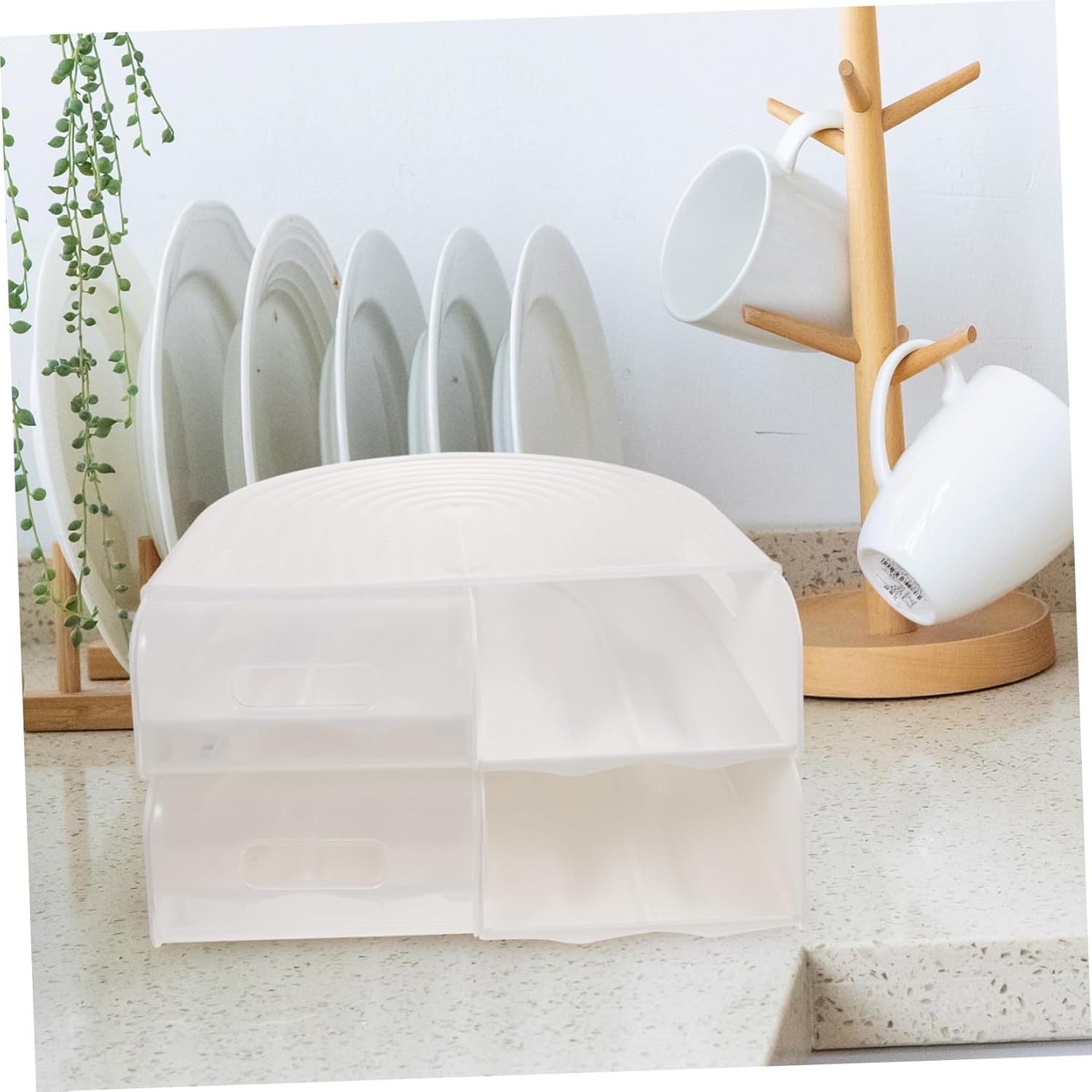 Automatic Rolling Egg Box with Lid Multi-layer Fridge Egg Holder for Refrigerator Shaped Ramp Design for Easy Access