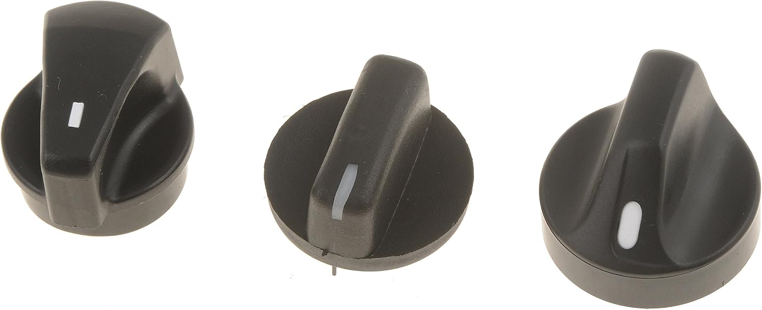 Dorman 76884 Temperature Control Knob Assortment Compatible with Select Ford / Lincoln / Mercury Models, 3 Pack