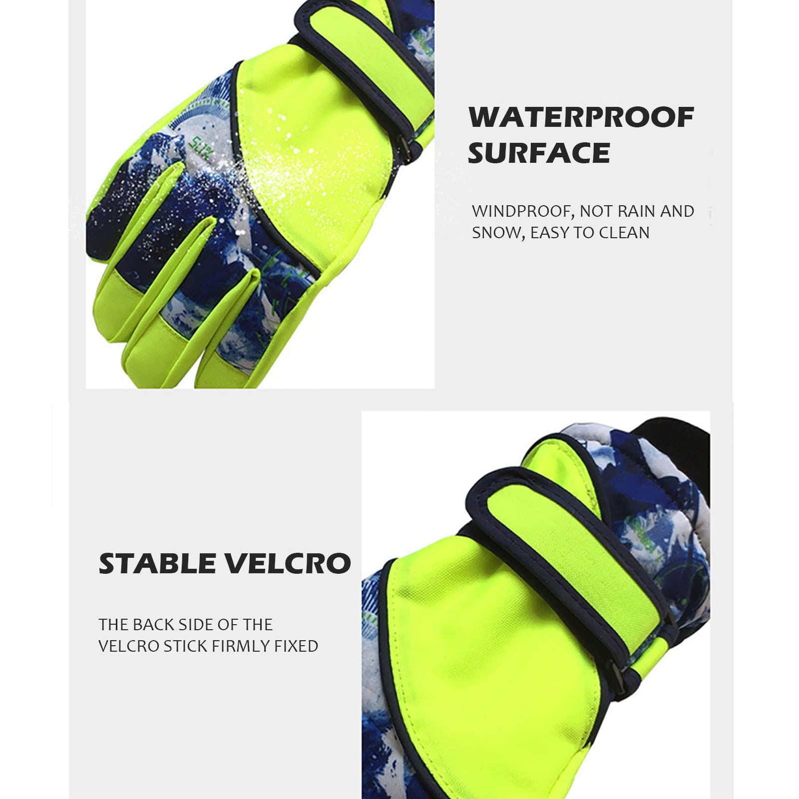 Kinder warme wasserdichte Handschuhe Schneehandschuhe Handschuhe Sportisolierung Winter Outdoor Ski Radfahren Kleidung Rennrad Regenjacken Test Fashion