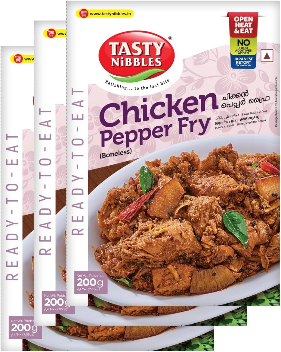 Chicken Pepper Fry 200GM Pouch [Pack of 3]