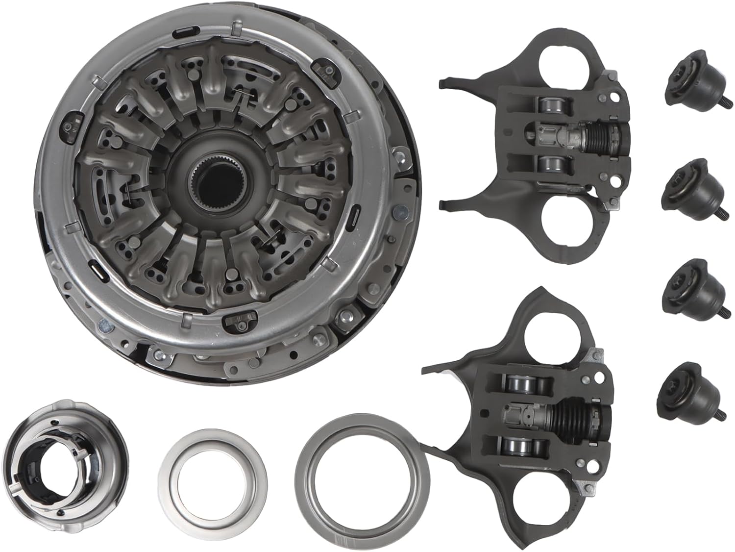 Auto Transmission Dual Clutch Kit DPS6 6DCT250 with Clutch Release Fork for Focus 2011-up, Fiesta 2012-2019, B-MAX 2012-2016, EcoSport 2013-up, Replace 602000800