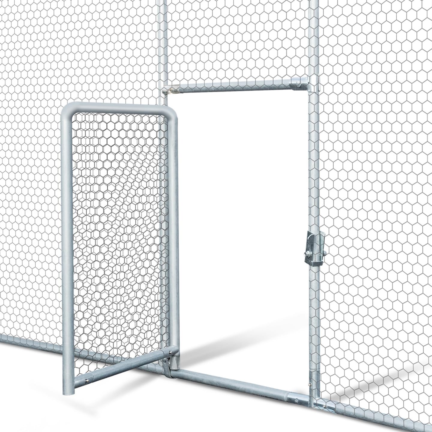 IDMarket - Enclos poulailler dôme 15 m² Parc grillagé 3x5 M avec Porte latérale