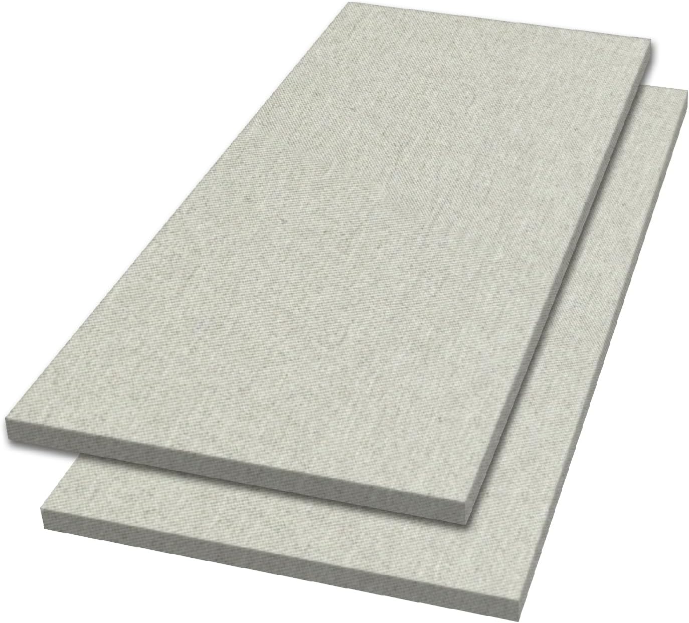 Olanglab Acoustic Panels 2 Pack, 48''x24'' Large Sound Panels, Fabric Wrapped Sound Proof Foam Panels for Walls, Sound Absorbing Panels for Recording Studio Acoustical Treatments (Ivory) 24x48 beige