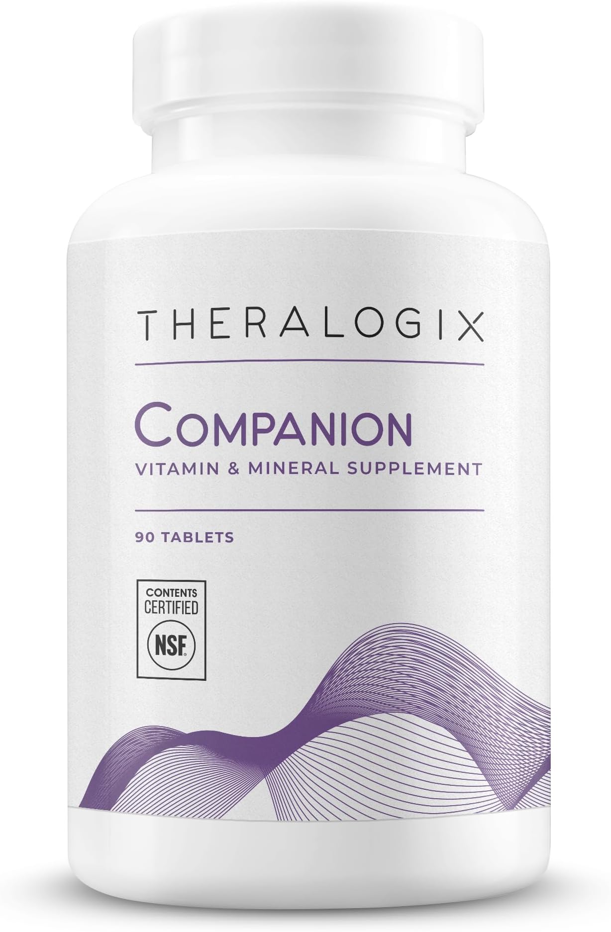 Theralogix Companion Daily Multivitamin Supplement for Men & Women 50+ Without Iron, Vitamin K, & Vitamin D | 90-Day Supply - Made in The USA and NSF Certified