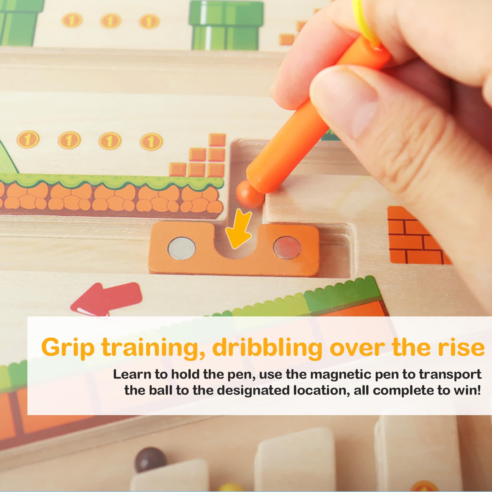 Labirinto Magnetico Bambini 3 4 5 6 7 8 Anni, Giochi Montessori di Colori e Numeri, Gioco Educativo per Bambini Regalo Ragazze Ragazzi