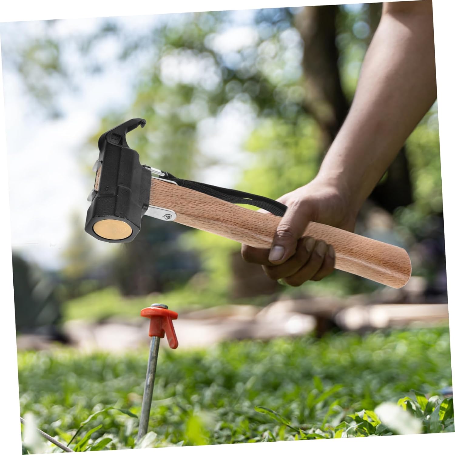 Tent Stake Hammer and Puller Camping Mallet Tool Robust for Outdoor Tent Accessories