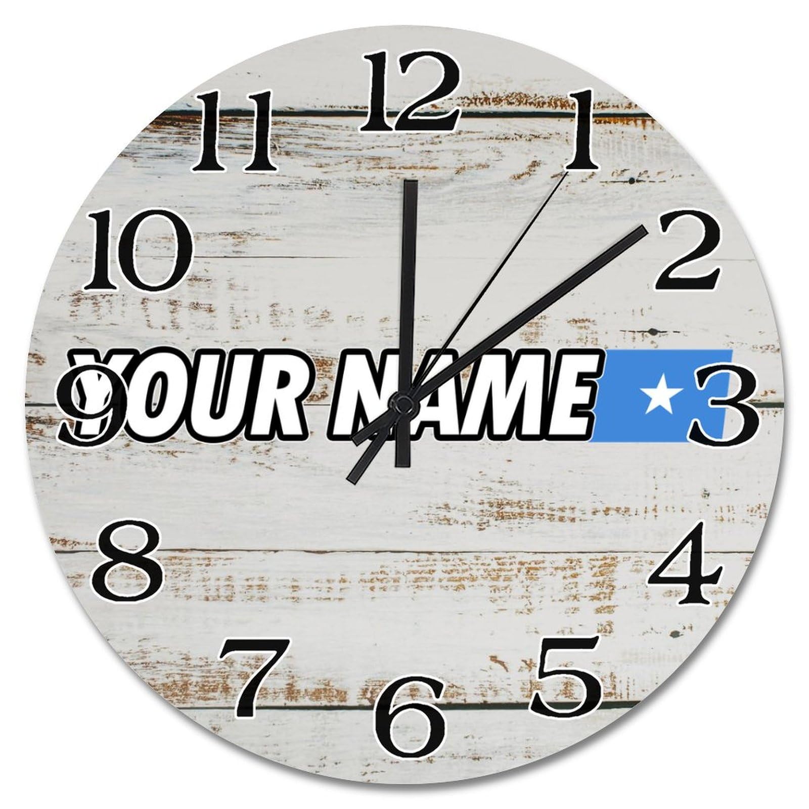 Horloge personnalisable drapeau Somalie grande taille de 38 cm comme cadeau idéal