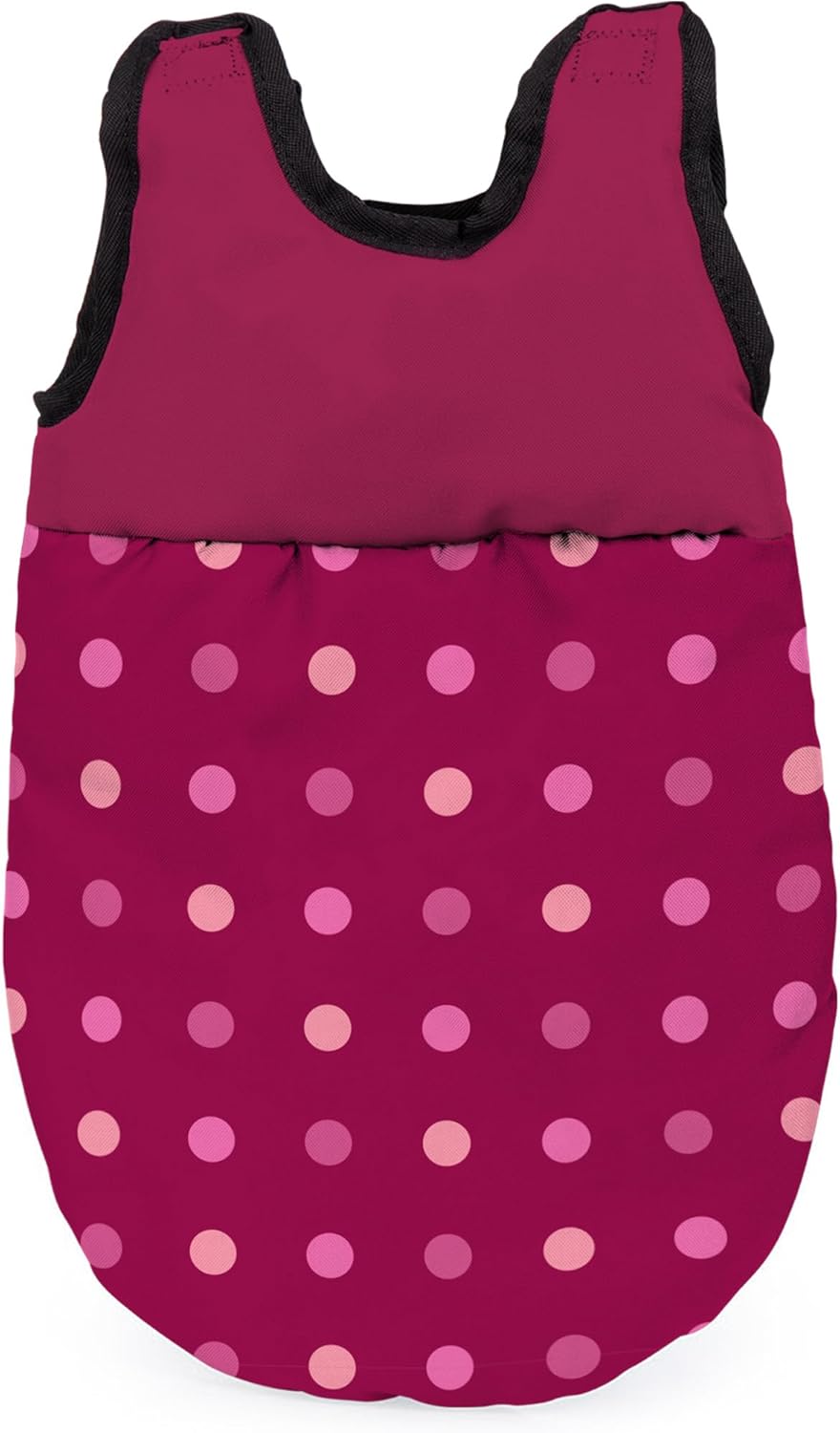 Bayer Xeo Mega Doll Sleeping Bag with pink polka dots.