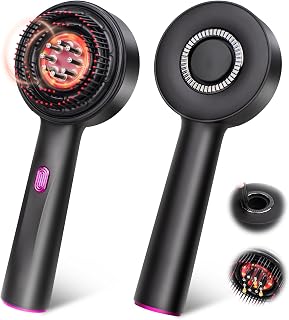MPADQ 3-in-1 Electric Scalp Massager Hair Growth Oil Applicator - IPX7 Waterproof Brush for Deep Nourishment