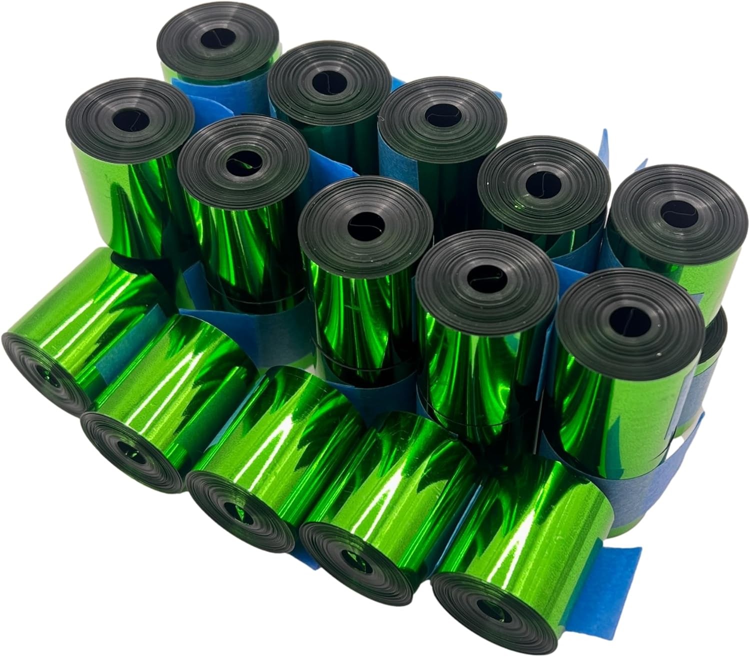 LP-works 銀テープ キャノン砲 舞台演出 グリーン 緑 リボン テープ 1m 10回巻き 内容量約1㎏ 78個入り 厚み0.