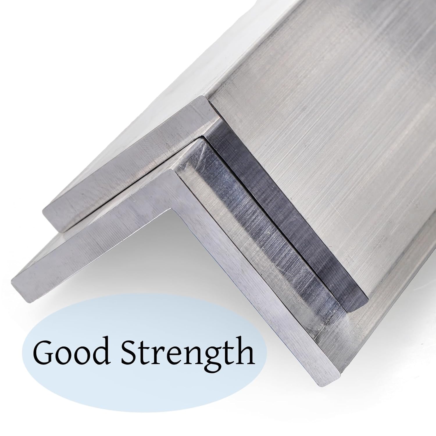 Tlence 2 PCS Aluminum Angle 6061, 2" x 2"x 1/4" Aluminum Angle Stock, 12" Length T5 Temper Mill Stock, 90 Degree Angled Aluminum Extrusion for DIY Projects Industrial Building Construction