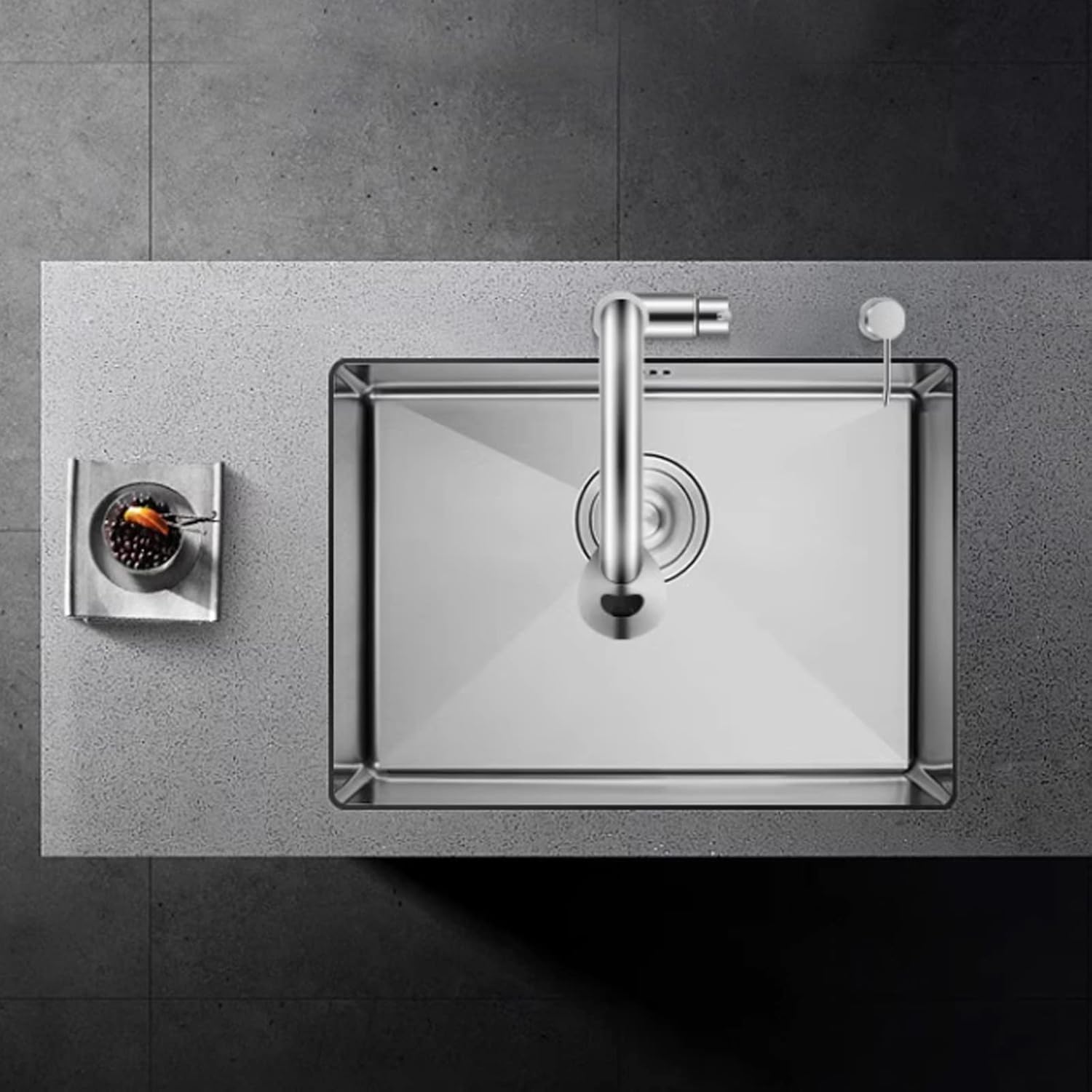 304 ステンレススチール LYYAJP アンダーマウント LYYAJP、シルバー