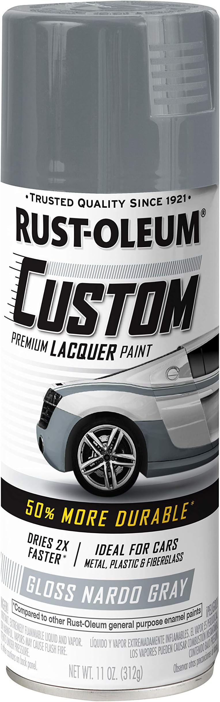 Rust-Oleum Custom Lacquer Gloss Spray 311g, Grey