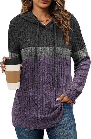 Womens Tops Trendy Hoodie Sweaters Long Sleeve Shirts Fall Fashion 2026