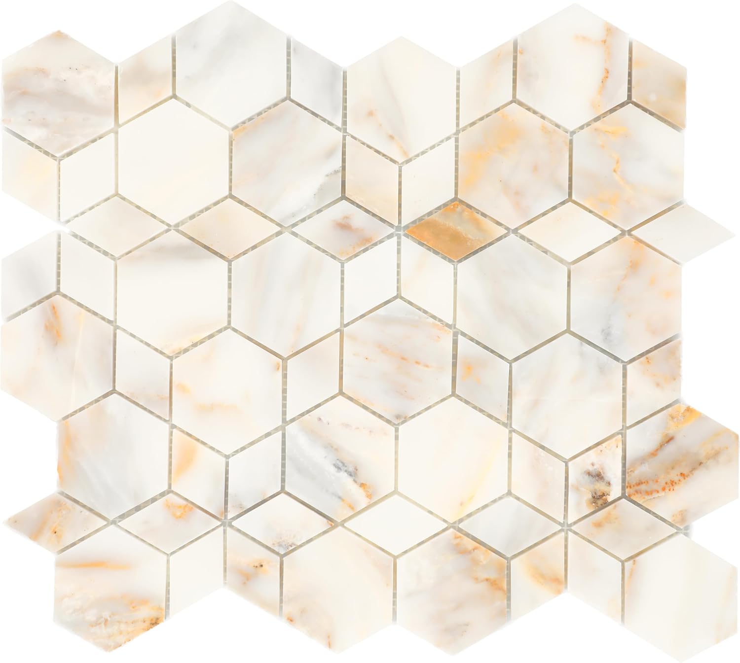Daltile Gamma Natural Stone Hypnotic XL Wall and Floor Mosaic Tile (10 PC Per Carton) (13.60 SQFT Per Carton)