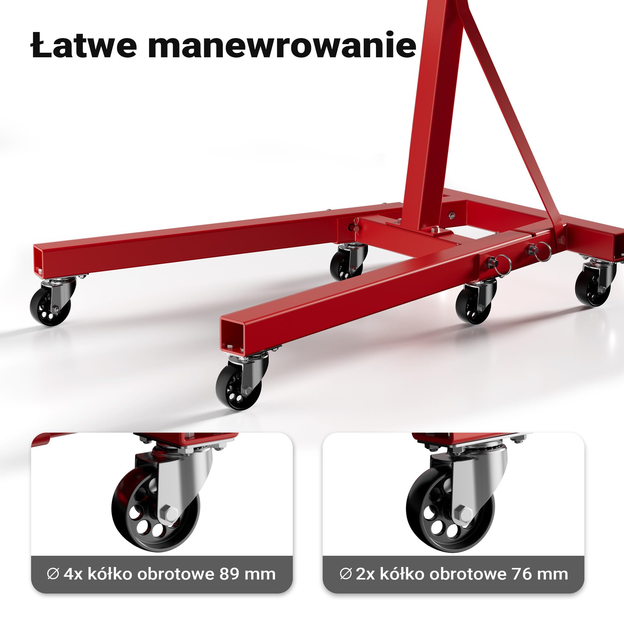 Wiltec Stojak do silnika do 900 kg, warsztatowy podnośnik stalowy z rolkami, obrotowy uchwyt do montażu naprawy i serwisu jednostek napędowych