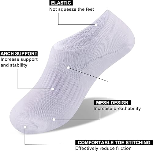 Miniatura 2 de Cozi Foot 10 pares de calcetines de algodón antideslizantes de corte bajo para niños y niñas