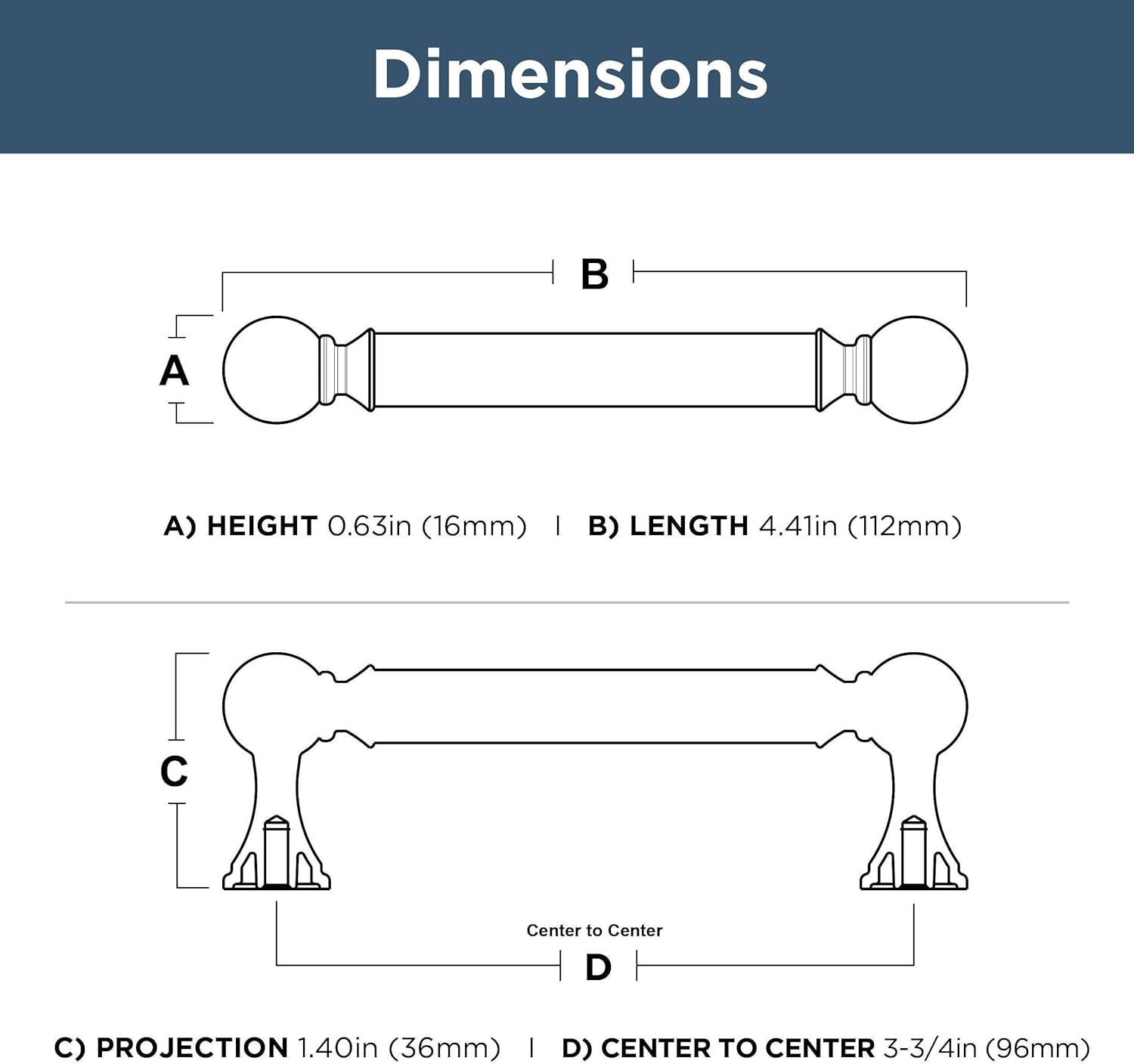 Franklin Brass Classic Farmhouse (20-Pack) Includes (10) 3-3/4 Inch Cabinet Handles, (10) 1-1/2 Inch Knobs, Modern Gold