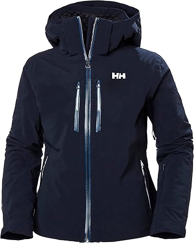 Helly Hansen Alphelia LIFALOFT - Chaqueta de esquí para mujer varios colores 599 azul marino, 656 Sparrow Gris, 990 negro, 047 nieve, 002 Blanco,