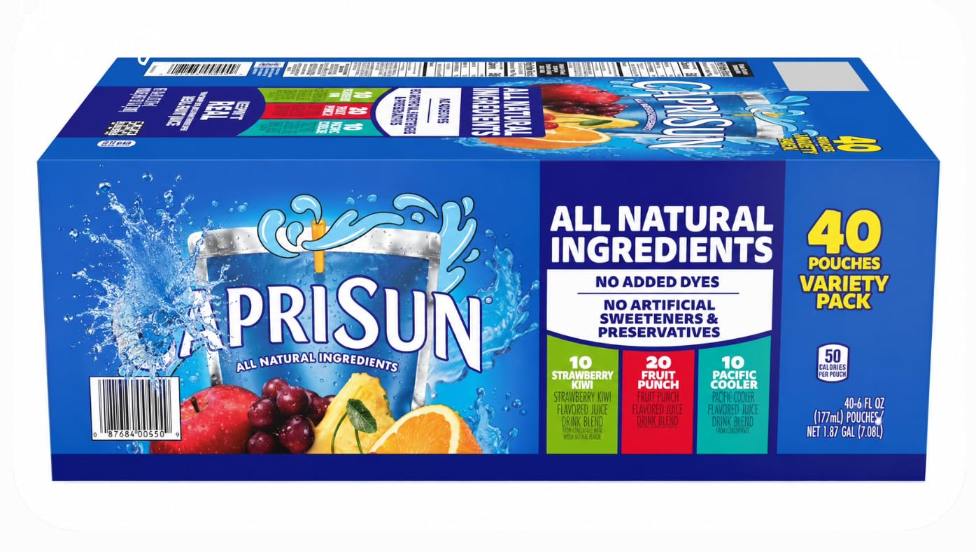 Capri Sun Juice Drink Pouches 40 Pack | 40 Count, Variety Pack